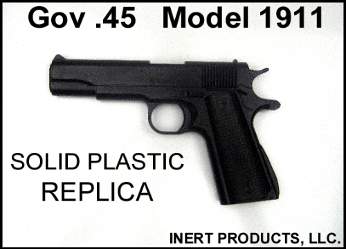 Inert, Gov .45 Model 1911 - Solid Dummy Replica - Click Image to Close